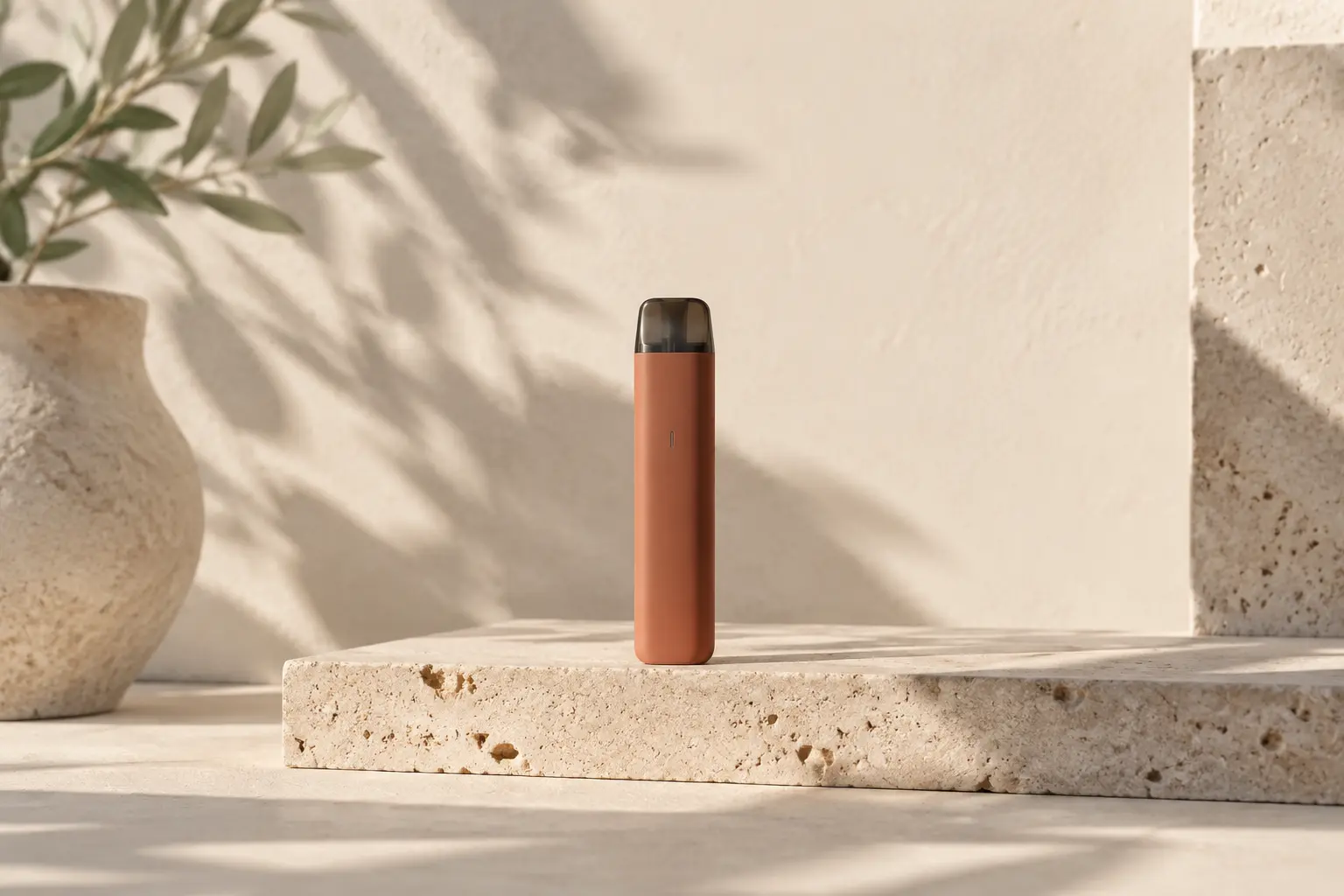 A precision pod device arranged on a white studio desk